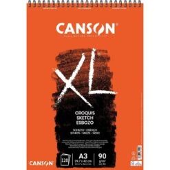 Canson - Beaux Arts - Bloc XL De Papier Croquis - 120 Feuilles - A3 - 90 G/m2