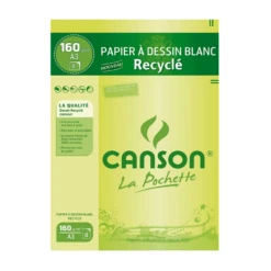 Canson - Beaux Arts - Pochette De Papier à Dessin Blanc - 8 Feuilles - A3 - 160 G/m2
