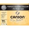 Canson - Beaux Arts - Pochette De Papier Dessin Noir - 12 Feuilles - 24x32 Cm - 160 G/m2 -Millejouets canson beaux arts pochette de papier dessin noir 12 feuilles 24x32 cm 160 g m2