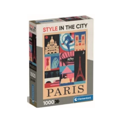 Clementoni - Compact Puzzle 1000 Pièces - Style In The City, Paris