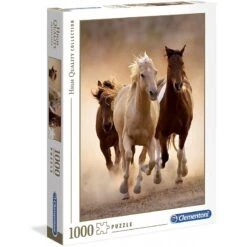 Clementoni - Puzzle 1000 Pièces - Chevaux Au Galop