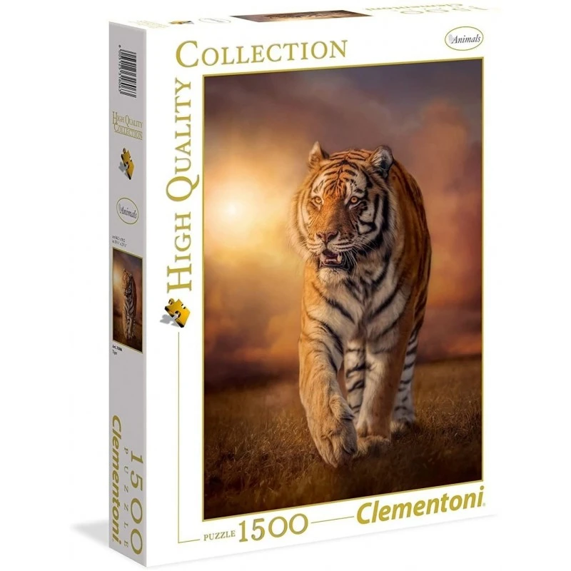 Clementoni - Puzzle 1500 Pièces - Tigre 3 Clementoni - Puzzle 1500 Pièces - Tigre