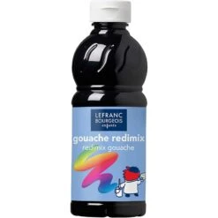 Colart - Pot De Gouache Liquide - 500 Ml - Noir