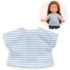Corolle - Vêtement De Poupée - T-shirt Rayé Gris - 36 Cm -Millejouets corolle vetement de poupee t shirt raye gris 36 cm