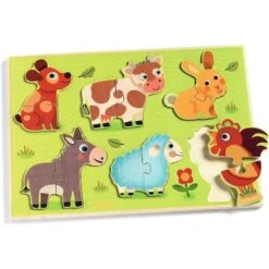 Djeco - DJ01259 - Puzzles éducatif Bois - Coucou-cow