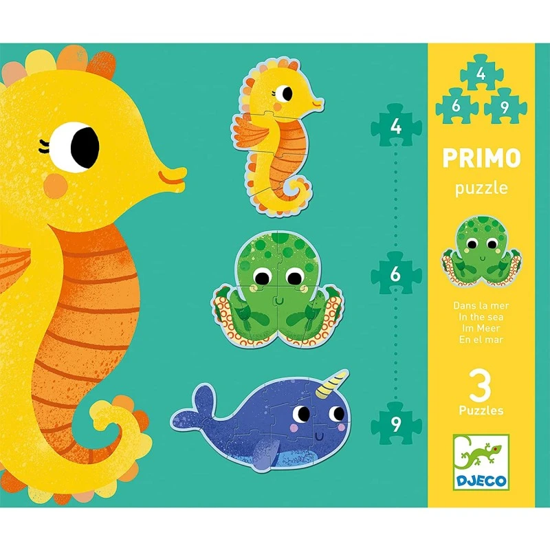 Djeco - DJ07144 - Puzzles évolutifs - Puzzles Primo - Dans La Mer 4 Djeco - DJ07144 - Puzzles évolutifs - Puzzles Primo - Dans La Mer – Image 2