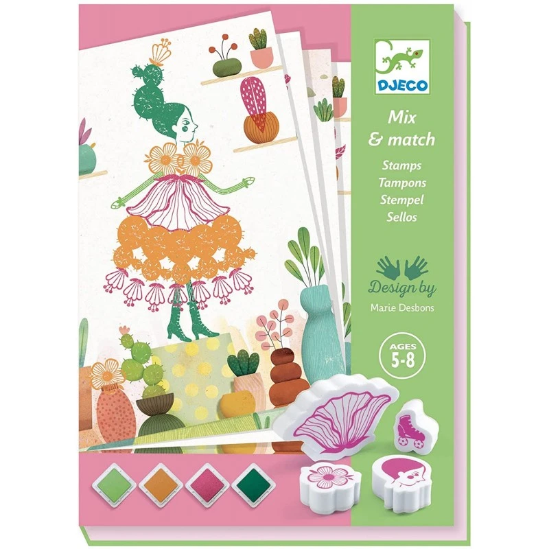 Djeco - DJ08741 - Tampons - Flower Girls 3 Djeco - DJ08741 - Tampons - Flower Girls