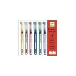 Djeco - DJ08870 - Les Couleurs Des Grands - 6 Marqueurs Métalliques