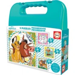 Educa - Malette Puzzles Progressifs 12-16-20-25 Pièces - Disney Classics