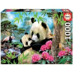 Educa - Puzzle 1000 Pièces - Famille De Pandas