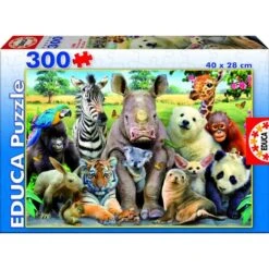 Educa - Puzzle 300 Pièces - Photo De Classe Des Animaux