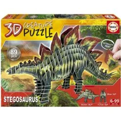 Educa - Puzzle 3D 89 Pièces - Stégosaure