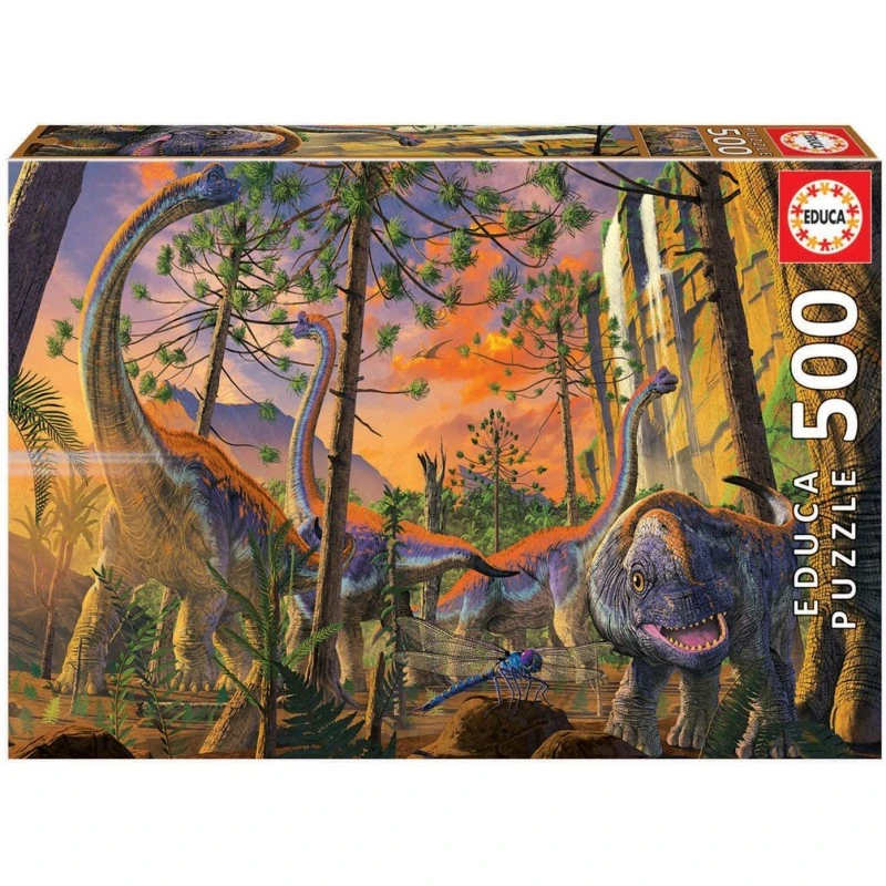 Educa - Puzzle 500 Pièces - Dinosaures Curieux 3 Educa - Puzzle 500 Pièces - Dinosaures Curieux