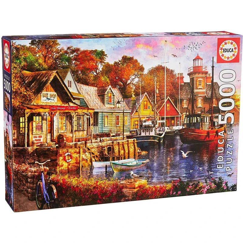 Educa - Puzzle 5000 Pièces - Coucher De Soleil Sur Le Port 3 Educa - Puzzle 5000 Pièces - Coucher De Soleil Sur Le Port