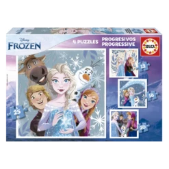Educa - Puzzle Progressif La Reine Des Neiges - 12-16-20-25 Pièces