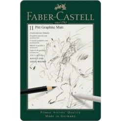 Faber-Castell - Beaux Arts - Boîte De 11 Crayons Graphite Mat