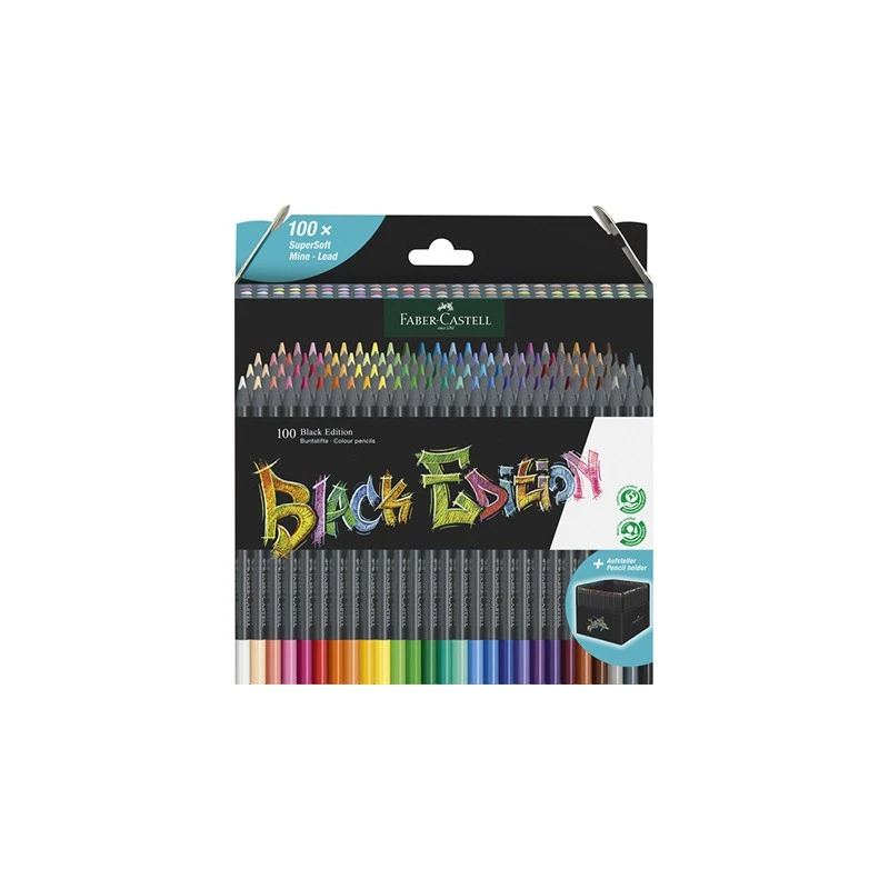 Faber-Castell - Beaux Arts - Coffret Black Edition De 100 Crayons De Couleurs 3 Faber-Castell - Beaux Arts - Coffret Black Edition De 100 Crayons De Couleurs