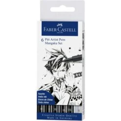 Faber-Castell - Beaux Arts - Pochette De 6 Feutres Pitt Artist - Mangaka