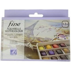 Lefranc Bourgeois - Coffret D'aquarelle - 12 Demi Godets