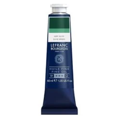 Lefranc Bourgeois - Peinture Huile Fine - Vert Olive - 40ml