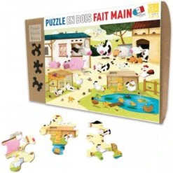 Piatnik Michèle Wilson - Puzzle D'art En Bois - 12 Pièces - La Ferme