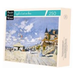 Piatnik Michèle Wilson - Puzzle D'art En Bois - 250 Pièces - Sur Les Planches De Trouville - Monet