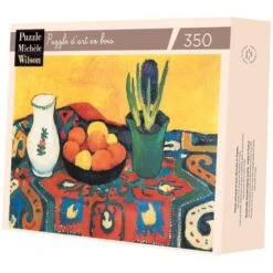 Piatnik Michèle Wilson - Puzzle D'art En Bois - 350 Pièces - La Nappe Aux Jacinthes