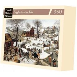Piatnik Michèle Wilson - Puzzle D'art En Bois - 350 Pièces - Le Denombrement De Bethleem - Bruegel
