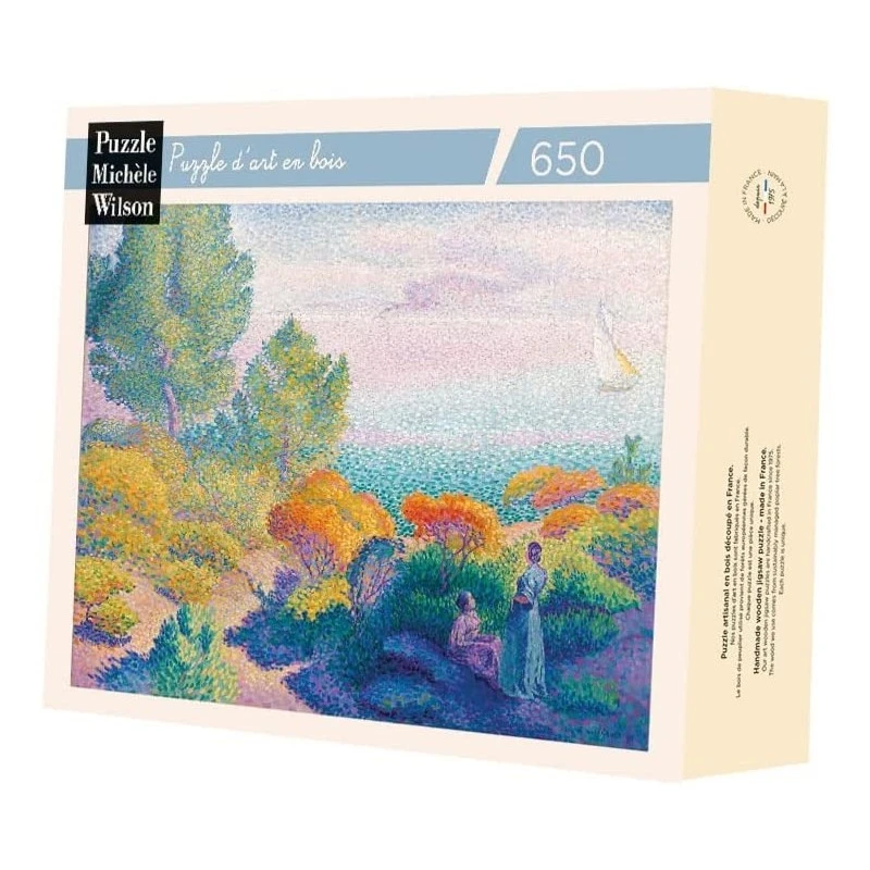 Piatnik Michèle Wilson - Puzzle D'art En Bois - 650 Pièces - Deux Femmes Au Bord De La Mer - Cross 3 Piatnik Michèle Wilson - Puzzle D'art En Bois - 650 Pièces - Deux Femmes Au Bord De La Mer - Cross