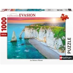Ravensburger Nathan - Puzzle 1000 Pièces - Les Falaises D'Etretat