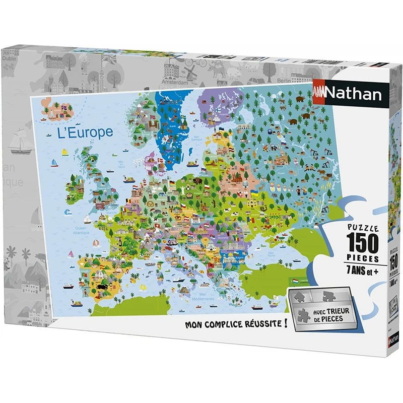Ravensburger Nathan - Puzzle 150 Pièces - Carte D'Europe 3 Ravensburger Nathan - Puzzle 150 Pièces - Carte D'Europe