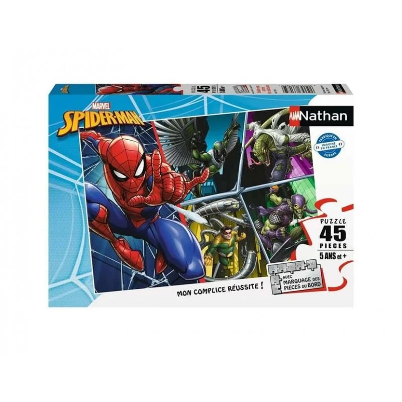 Ravensburger Nathan - Puzzle 45 Pièces - Spider-man Contre Les Méchants - Spider-man 3 Ravensburger Nathan - Puzzle 45 Pièces - Spider-man Contre Les Méchants - Spider-man