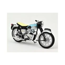 Norev - Véhicule Miniature - Triumph Bonneville 1959 - Light Blue And Silver