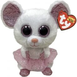 Peluche TY - Peluche 15 Cm - Nina La Souris Rose
