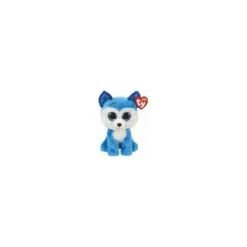 Peluche TY - Peluche 22 Cm - Prince Le Chien Husky Bleu