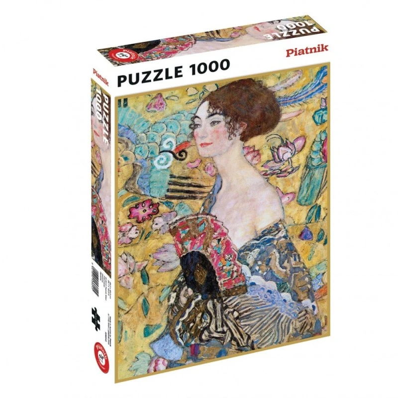 Piatnik - Puzzle - 1000 Pièces - Dame à L'éventail - Klimt 3 Piatnik - Puzzle - 1000 Pièces - Dame à L'éventail - Klimt