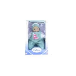 Poupon 40 Cm Pyjama Gris Rayé Et Rose