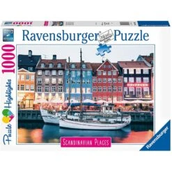 Ravensburger - Puzzle 1000 Pièces - Copenhague, Danemark - Puzzle Highlights