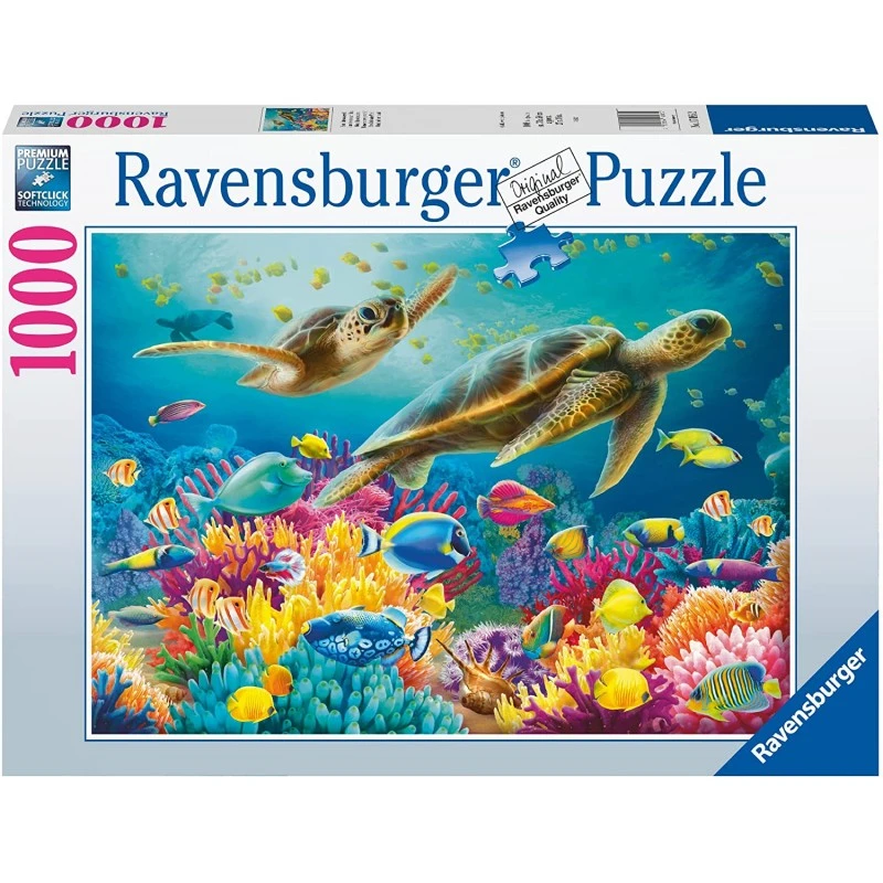 Ravensburger - Puzzle 1000 Pièces - Le Monde Sous-marin Bleu 3 Ravensburger - Puzzle 1000 Pièces - Le Monde Sous-marin Bleu
