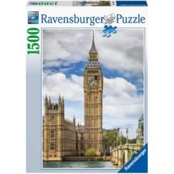 Ravensburger - Puzzle 1500 Pièces - Drôle De Chat Sur Big Ben