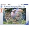 Ravensburger - Puzzle 3000 Pièces - Loups Au Clair De Lune