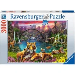 Ravensburger - Puzzle 3000 Pièces - Tigres Au Lagon
