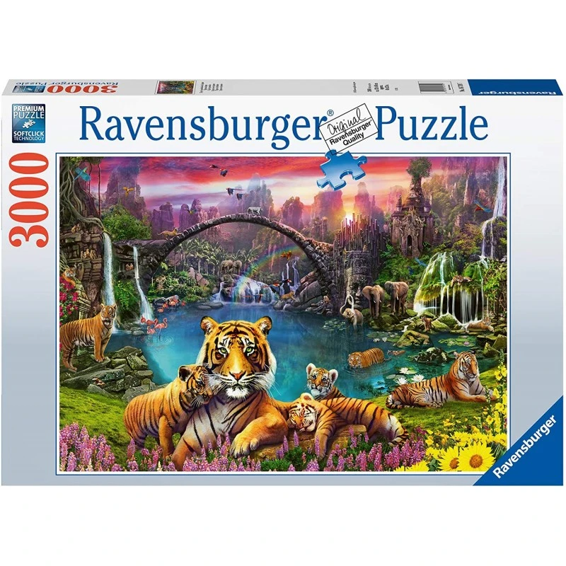 Ravensburger - Puzzle 3000 Pièces - Tigres Au Lagon 3 Ravensburger - Puzzle 3000 Pièces - Tigres Au Lagon