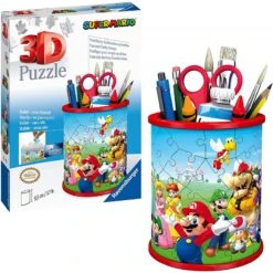 Ravensburger - Puzzle 3D Pot à Crayons - Super Mario