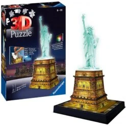 Ravensburger - Puzzle 3D Statue De La Liberté Illuminée