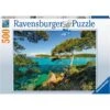 Ravensburger - Puzzle 500 Pièces - Vue Sur La Mer -Millejouets ravensburger puzzle 500 pieces vue sur la mer