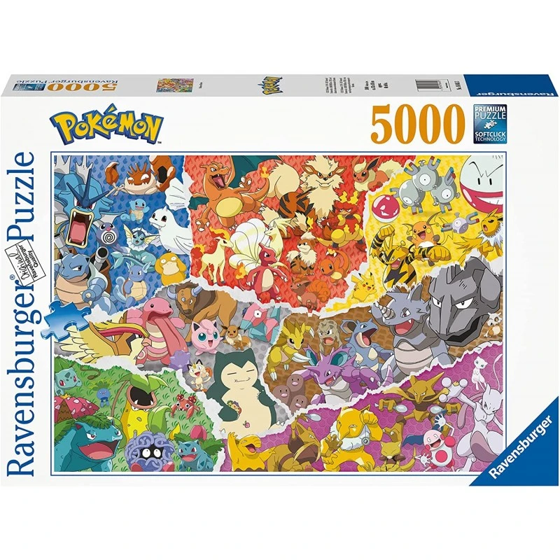 Ravensburger - Puzzle 5000 Pièces - Pokémon Allstars 3 Ravensburger - Puzzle 5000 Pièces - Pokémon Allstars