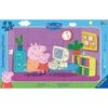 Ravensburger - Puzzle Cadre 15 Pièces - Devant L'ordinateur - Peppa Pig -Millejouets ravensburger puzzle cadre 15 pieces devant l ordinateur peppa pig
