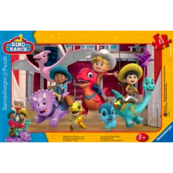 Ravensburger - Puzzle Cadre 15 Pièces - En Route Avec Les Dino Rangers