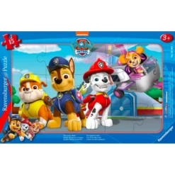 Ravensburger - Puzzle Cadre 15 Pièces - La Pat'patrouille Et Ses Quatre Sauveteurs Courageux